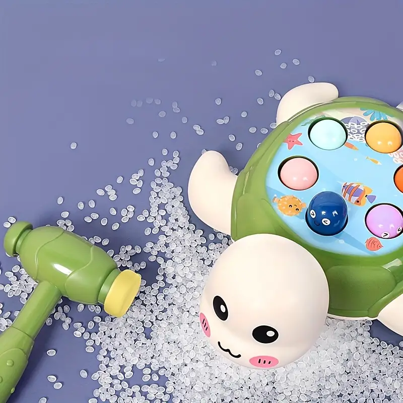 Turtle Hamer Speelset – Educatief Peuterspeelgoed voor Motorische Vaardigheden en Creatief Spel More For Mini