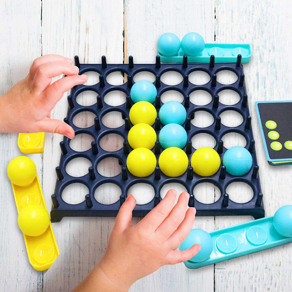 Studsbollsspel med utmaningskort – 16 bollar, 9 kort, 1 till 4 spelare | familjespel
