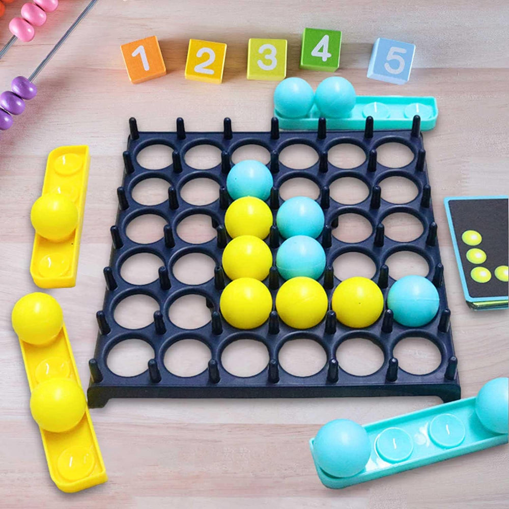 Studsbollsspel med utmaningskort – 16 bollar, 9 kort, 1 till 4 spelare | familjespel