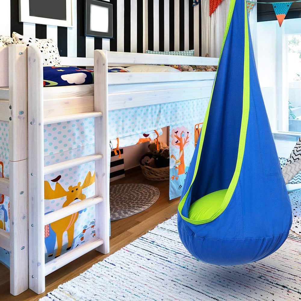 Kinderhangstoel voor Binnen & Buiten – Comfortabele Schommelstoel met Kussen | CocoonNest van HushPlay More For Mini