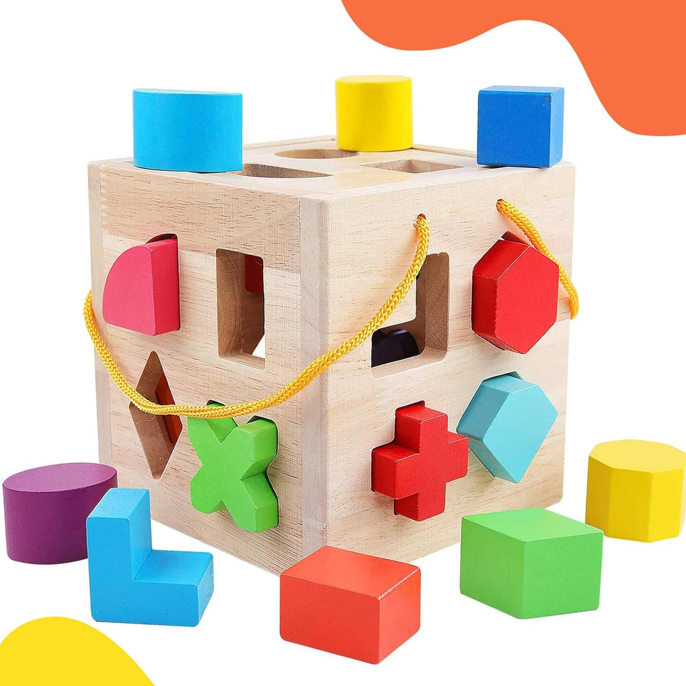 ShapeMaster™ Träformspel för Småbarn – Främjar Färg- och Formigenkänning | Pedagogiskt Leksak More For Mini