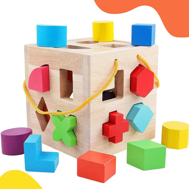 ShapeMaster™ Houten Vormenspel voor Peuters – Bevorder Kleur- en Vormherkenning | Educatief Speelgoed More For Mini