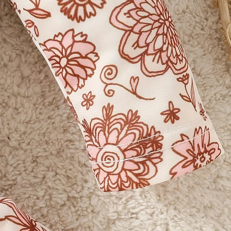 OceanBloom Peuterbadpak – Bloemenpatroon en Ruches voor Stijlvolle Stranddagen More For Mini