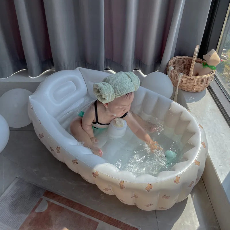 Opblaasbare Babybadkuip 0-3 Jaar – Veilig & Compact Reismodel voor Thuis of Vakantie More For Mini