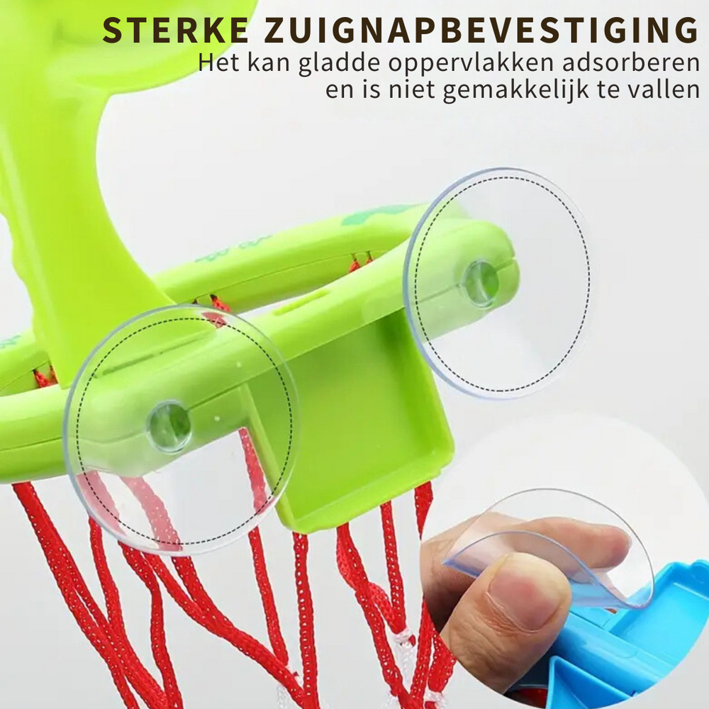 Basketbal Badspeelgoed Kind – Leuk Waterspeelgoed met Zuignap & Ballen – Voor Bad & Zwembad More For Mini