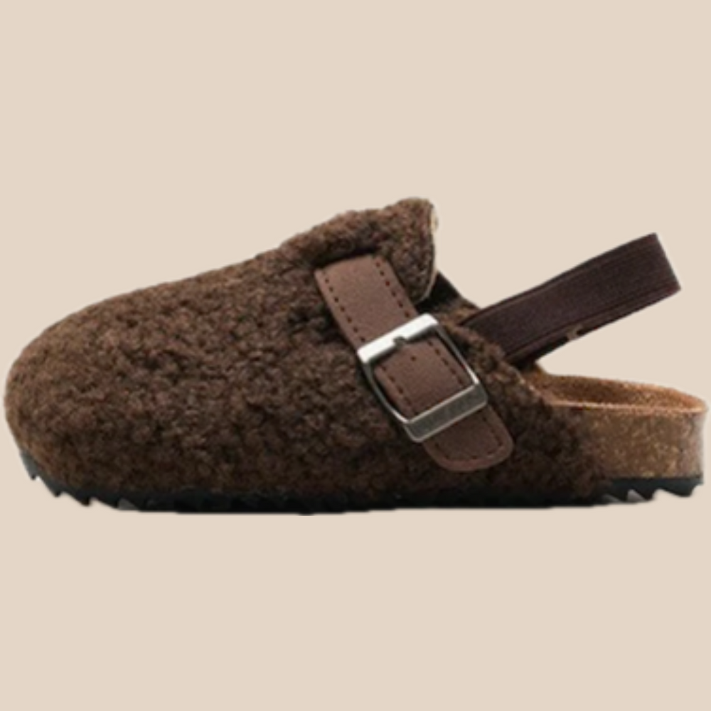 Slip-ins med Ull – Luanda Unisex, Beige/Brun, Fårskinn, Storlek 20–34 More For Mini