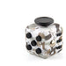 Fidget cube med 6 taktila sidor – tysta klickknappar, stålkula, fickformat | fidgetkub