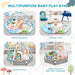 SensoryHaven™ 8-i-1 babylekmatta med 6 leksaker – Stimulerar sinnen och motorik för bebisar More For Mini