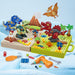 DinoBuilder Bouwspeelgoed Set – Creatief Educatief Speelgoed met Werkende Gereedschappen en Dino-ontwerpen More For Mini