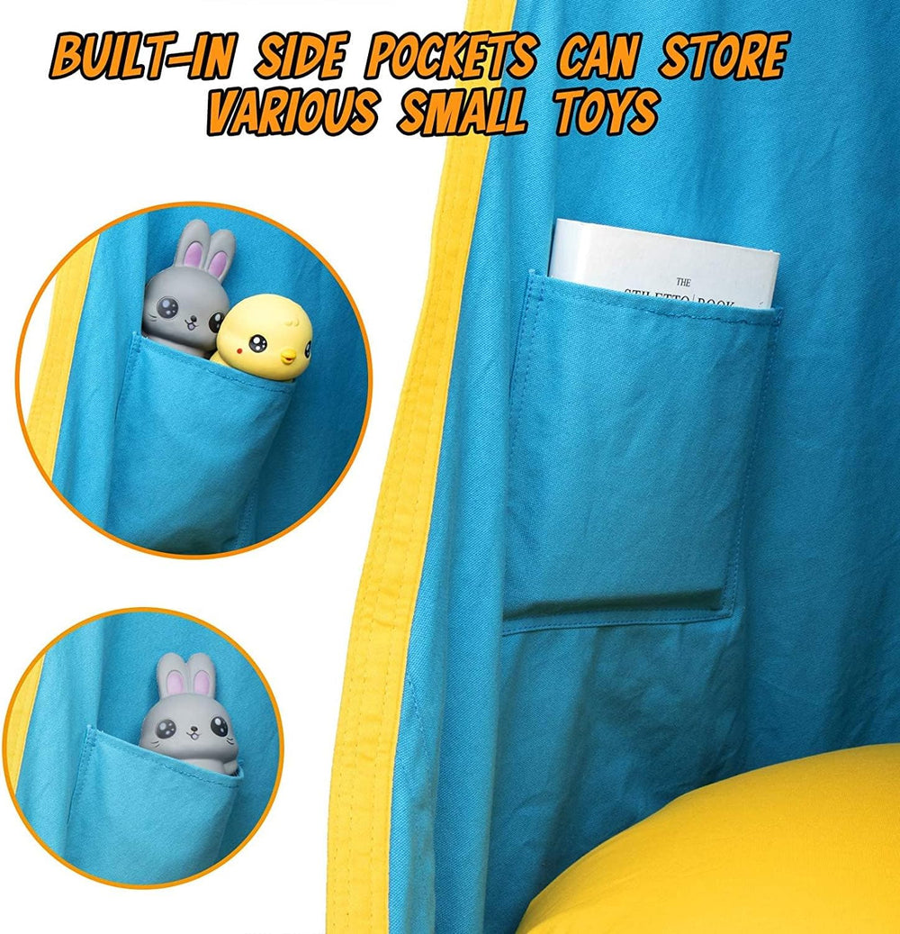 Kinderhangstoel voor Binnen & Buiten – Comfortabele Schommelstoel met Kussen | CocoonNest van HushPlay More For Mini