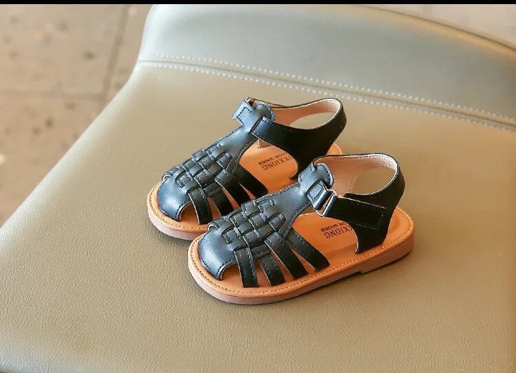 Geweven Kindersandalen – Maat 21-29 | Lichtgewicht & Ademend | Klittenband & Antislipzool More For Mini