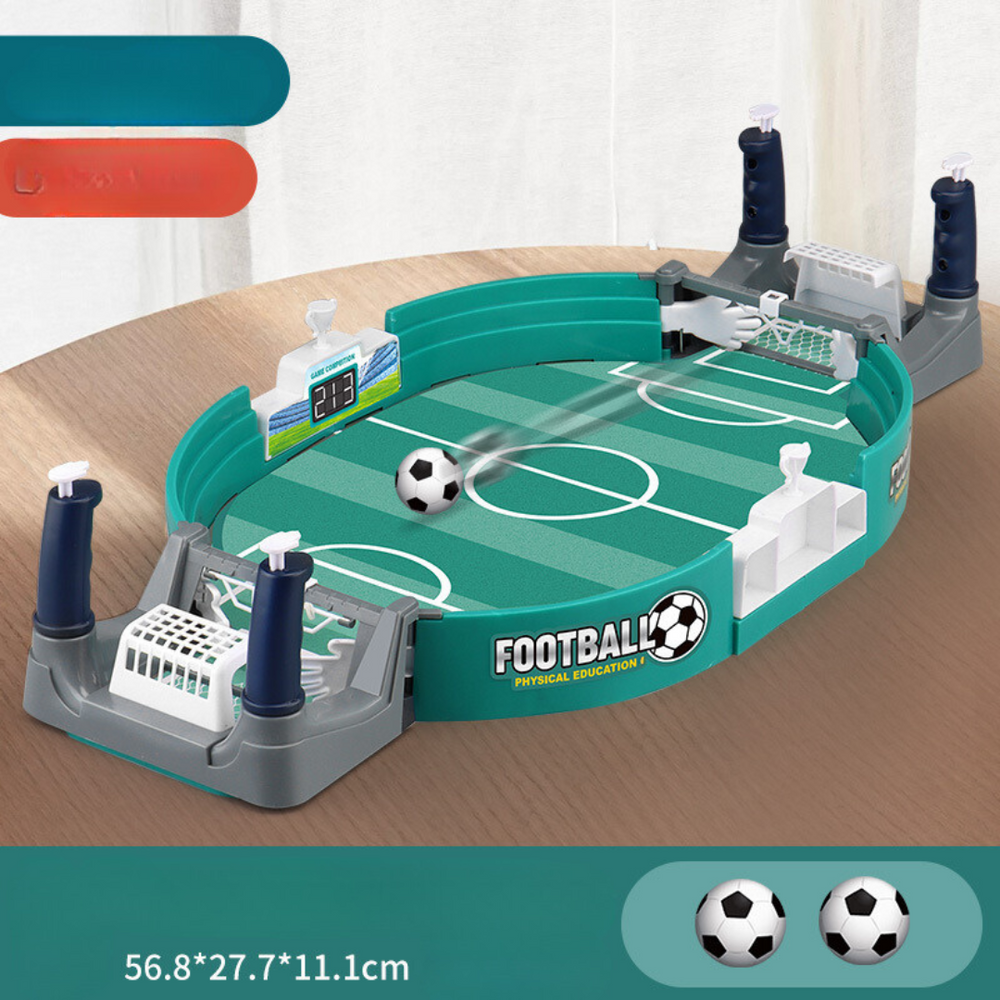 Mini Tafelvoetbalspel voor Kinderen & Volwassenen – Compact, Duurzaam & Ideaal voor 2 Spelers More For Mini