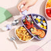 MiniMeal Peuterbord Set – Veilig & Antislip Bord voor Baby’s Vanaf 6 Maanden | Siliconen Zuignap Bord Met Bestek More For Mini
