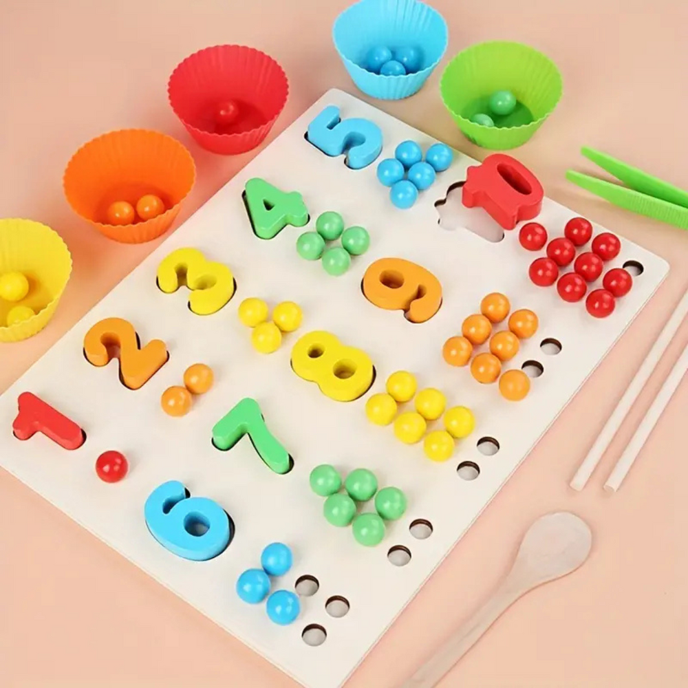Pedagogiskt Montessori Räkne- och Sorteringsspel för Småbarn – Köp Lärande Leksak More For Mini