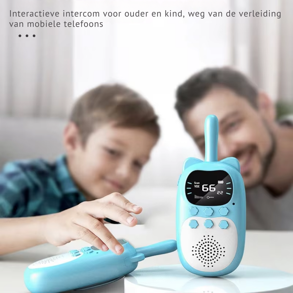 Uppladdningsbara Walkie Talkies för Barn – Räckvidd 3 km | Lek & Utforska Tillsammans More For Mini