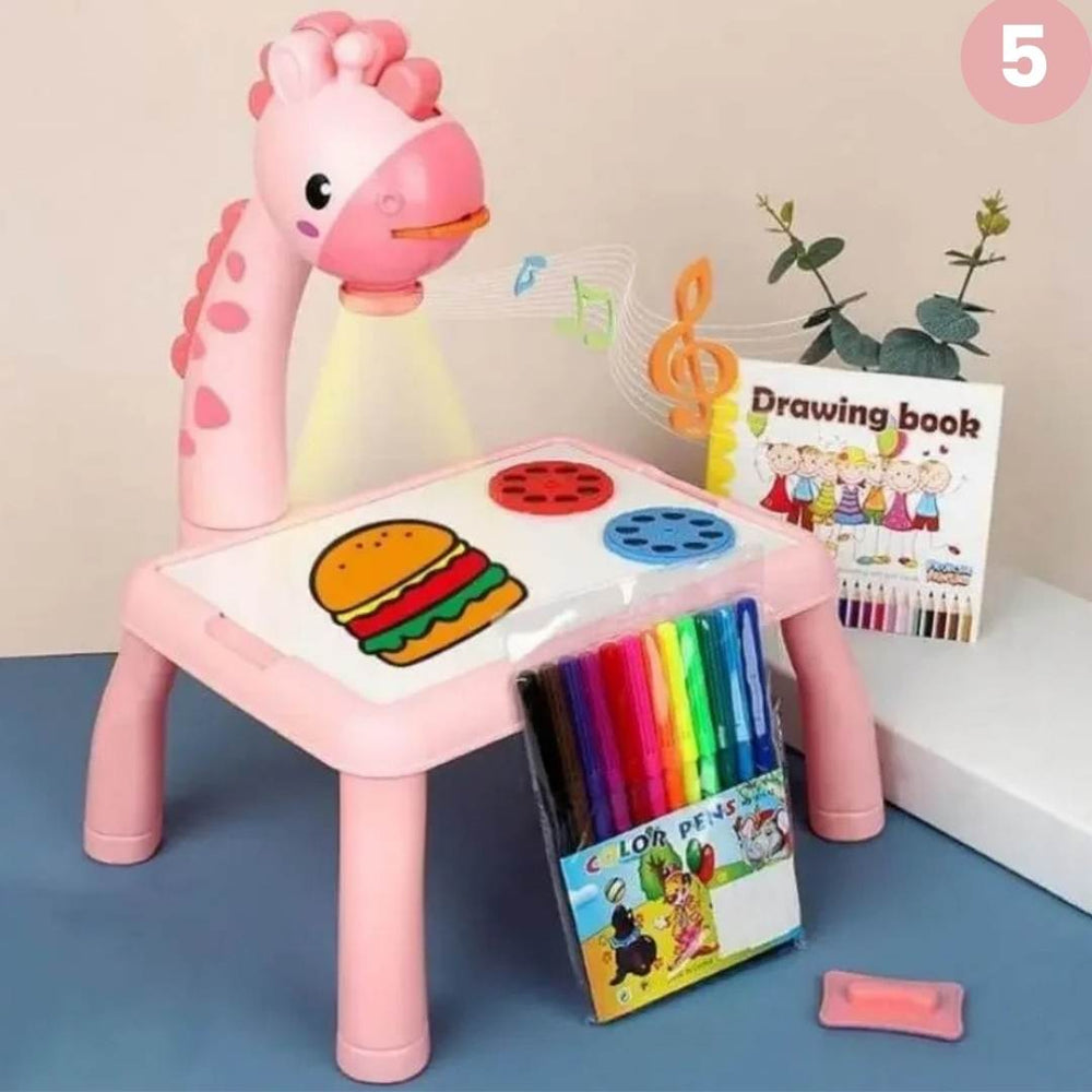 ArtLight Projiceringstektbord för Barn – Kreativt Ritleksak för 3+ År med Projektor och Målarpennor More For Mini