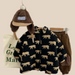 Fleeceväst med Björnmotiv – Björnar Unisex, Svart/Grön, Storlek 1–6 år More For Mini