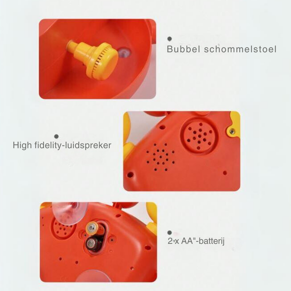 Badbubbelkrabba med Musik – Interaktiv Badleksak för Småbarn More For Mini