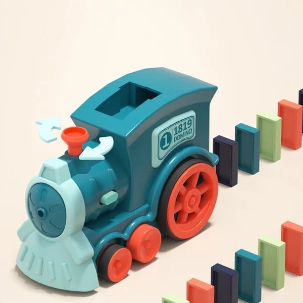 Automatische Domino Trein – Educatief STEM Speelgoed met Licht & Geluid | Bouw je Eigen Domino Parcours More For Mini
