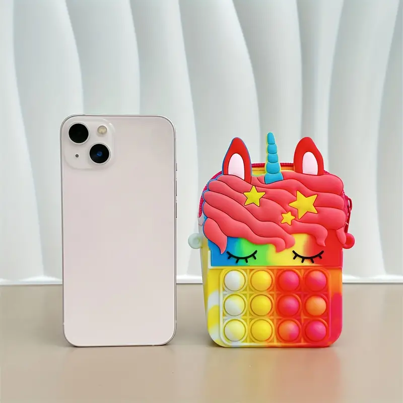 SparkleUnicorn Pop-it Rugtas – Magische Eenhoorn Tas voor Kinderen | Stressverlichtend & Speels More For Mini