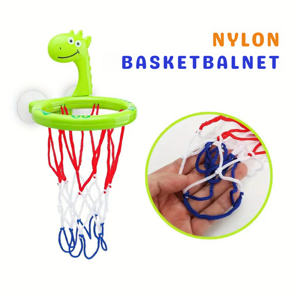 Basketboll Badleksak för Barn – Roligt Vattenleksak med Sugpropp & Bollar – För Badkar & Pool More For Mini