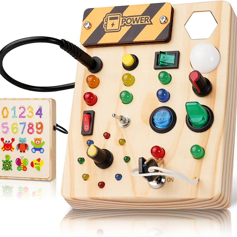 Interactief Houten Speelpaneel voor Peuters – Educatief & Veilig Ontdekken More For Mini