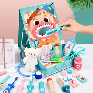 Dr. Dentist Speelset – Educatief Rollenspel voor Kinderen met Tandartsinstrumenten More For Mini