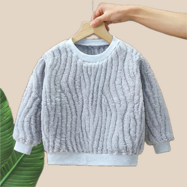 Plyschtröja – Doma Flickor, Rosa/Grön/Blå/Vit, Bomull, Storlek 1–7 år More For Mini
