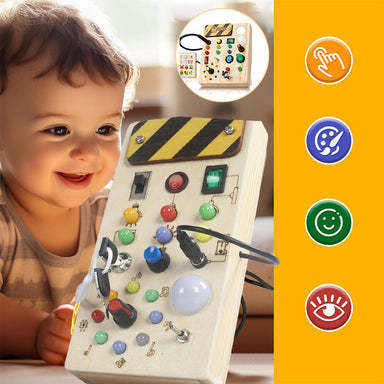 Interactief Houten Speelpaneel voor Peuters – Educatief & Veilig Ontdekken More For Mini