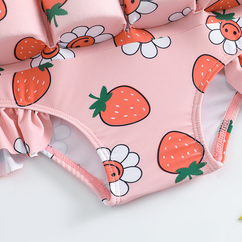 Lunaberry Flytväst Baddräkt Flicka – Rosa Baddräkt med Flythjälp & UV-skydd (2–7 år) – Säker Siminlärning More For Mini