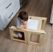 4-in-1 Peuter Leertoren & Tafel van Hout – Veilig, Meegroeiend & Multifunctioneel More For Mini