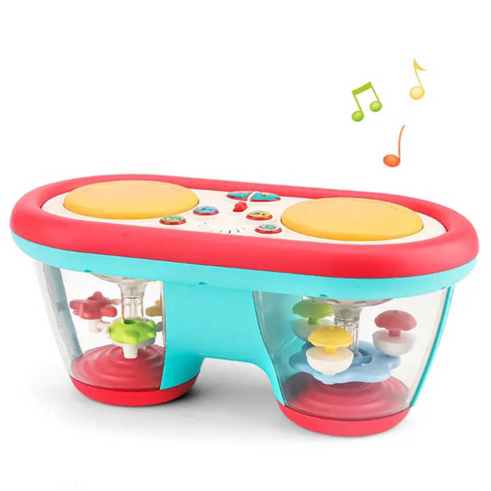 Musikalisk Babytromma med Ljus & Ljud – Stimulerar Motorik & Sinnesutveckling – Från 6 Månader More For Mini