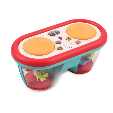 Muzikale Babytrommel met Licht & Geluid – Stimuleert Motoriek & Zintuigen – Vanaf 6 Maanden More For Mini