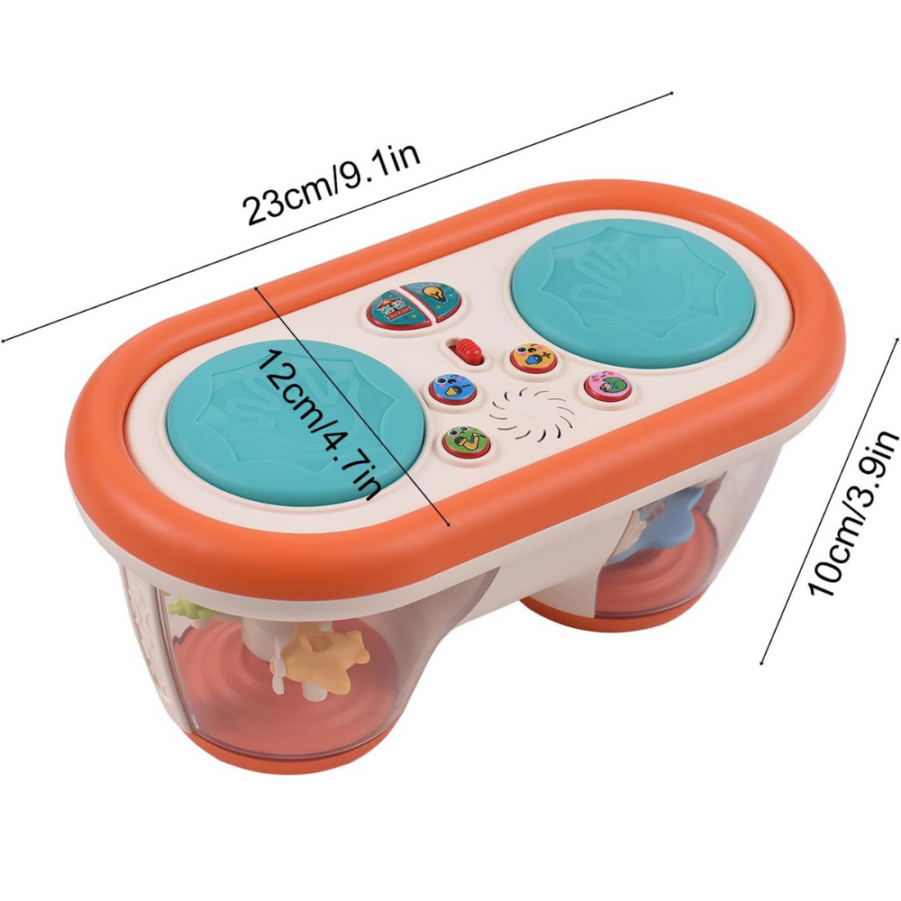 Musikalisk Babytromma med Ljus & Ljud – Stimulerar Motorik & Sinnesutveckling – Från 6 Månader More For Mini