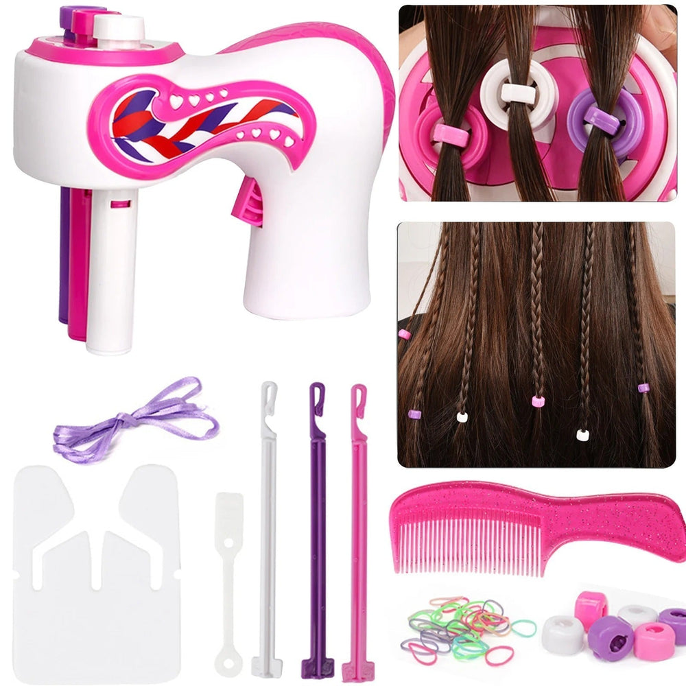 LittleStylist Hårstyling Set – Automatisk Fläta & Kreativa Hårtillbehör för Barn (6+) | Perfekt för Hårstyling Hemma More For Mini