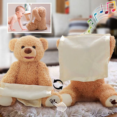 Interaktiv Gosebjörn med Musik – Sjungande & Lekande Tittut-Plyschbjörn för Baby, Småbarn och Förskolebarn 0–5 År More For Mini
