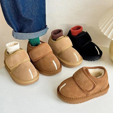 Schoenen met Klittenband - Djamena Unisex, Bruin/Beige/Zwart, Suède, Maat 21-30-More For Mini