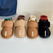 Schoenen met Klittenband - Djamena Unisex, Bruin/Beige/Zwart, Suède, Maat 21-30-More For Mini