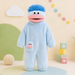 Onesie för barn med monsterdesign och huva – mjukt tyg, rymlig passform | utklädningsdräkt