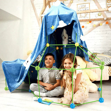Byggsats för Barn för Fort och Tält – Kreativ Leksak för Inomhus & Utomhus | Från 4 år More For Mini