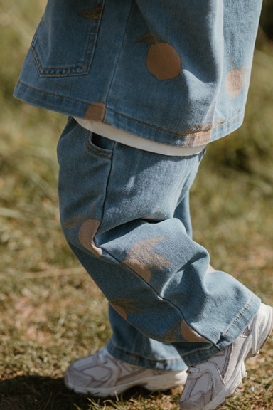 Citroen-jeans 0–8 år – Mjuk Stretchdenim med Resårmidja | Unisex Barnbyxa More For Mini