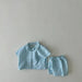 Trendy Geblokte Kledingset Shirt en Short - Baby Peuter Kleuter Kinderen, Roze/Blauw/Groen, Katoen, Maat 0-6 Jaar More For Mini