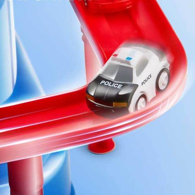 2-in-1 Auto Avonturenbaan voor Kinderen – Educatief Speelgoed met Obstakels & Voertuigen | AdventureWheels Track Set More For Mini