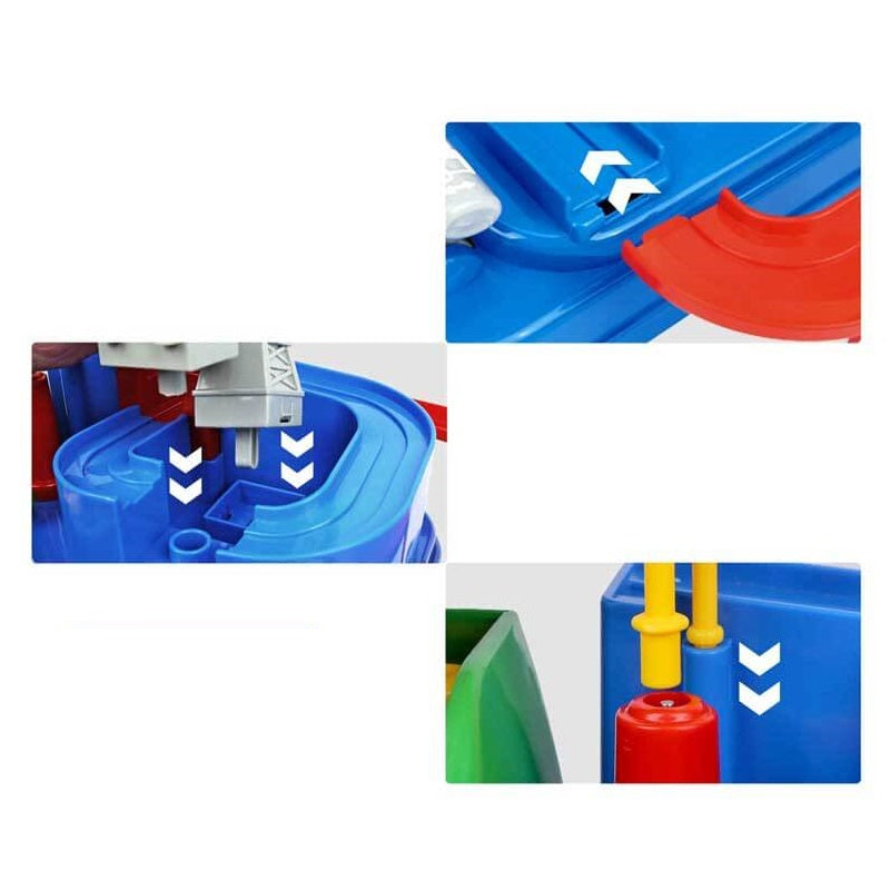 2-in-1 Auto Avonturenbaan voor Kinderen – Educatief Speelgoed met Obstakels & Voertuigen | AdventureWheels Track Set More For Mini