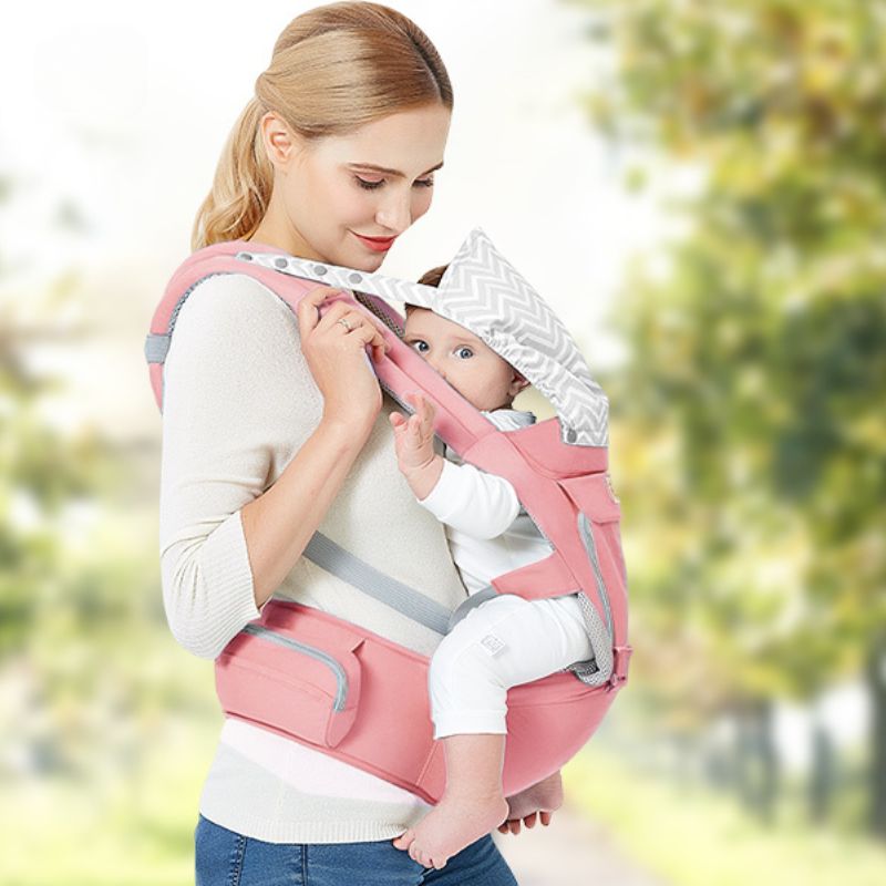 Ergonomisk 3-i-1 Babysele – Bekväm & Andningsbar för Föräldrar och Barn More For Mini
