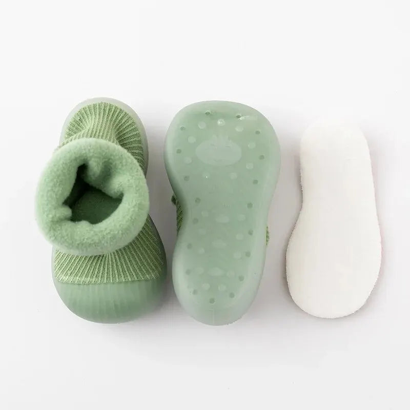 Schoen met Anti-Slip - Libre Unisex, Zwart/Blauw/Bruin/Geel/Groen/Roze, Katoen, Maat 18-27-More For Mini