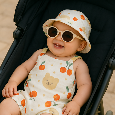 Babypakje Zonder Mouwen met Zonnehoedje – Licht & Comfortabel voor Warm Weer | Voor 1-24 Maanden More For Mini