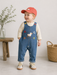 Baby Hängselbyxor i Denim med Anka – Unisex Outfit för Småbarn More For Mini