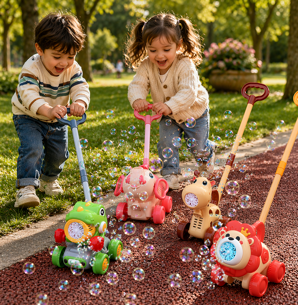 Bubble Blower Skjutvagn – Automatisk Bubbelmaskin | Utomhusleksak More For Mini
