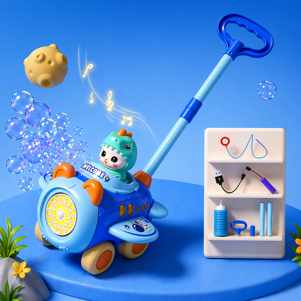 Bubble Blower Skjutvagn – Automatisk Bubbelmaskin | Utomhusleksak More For Mini